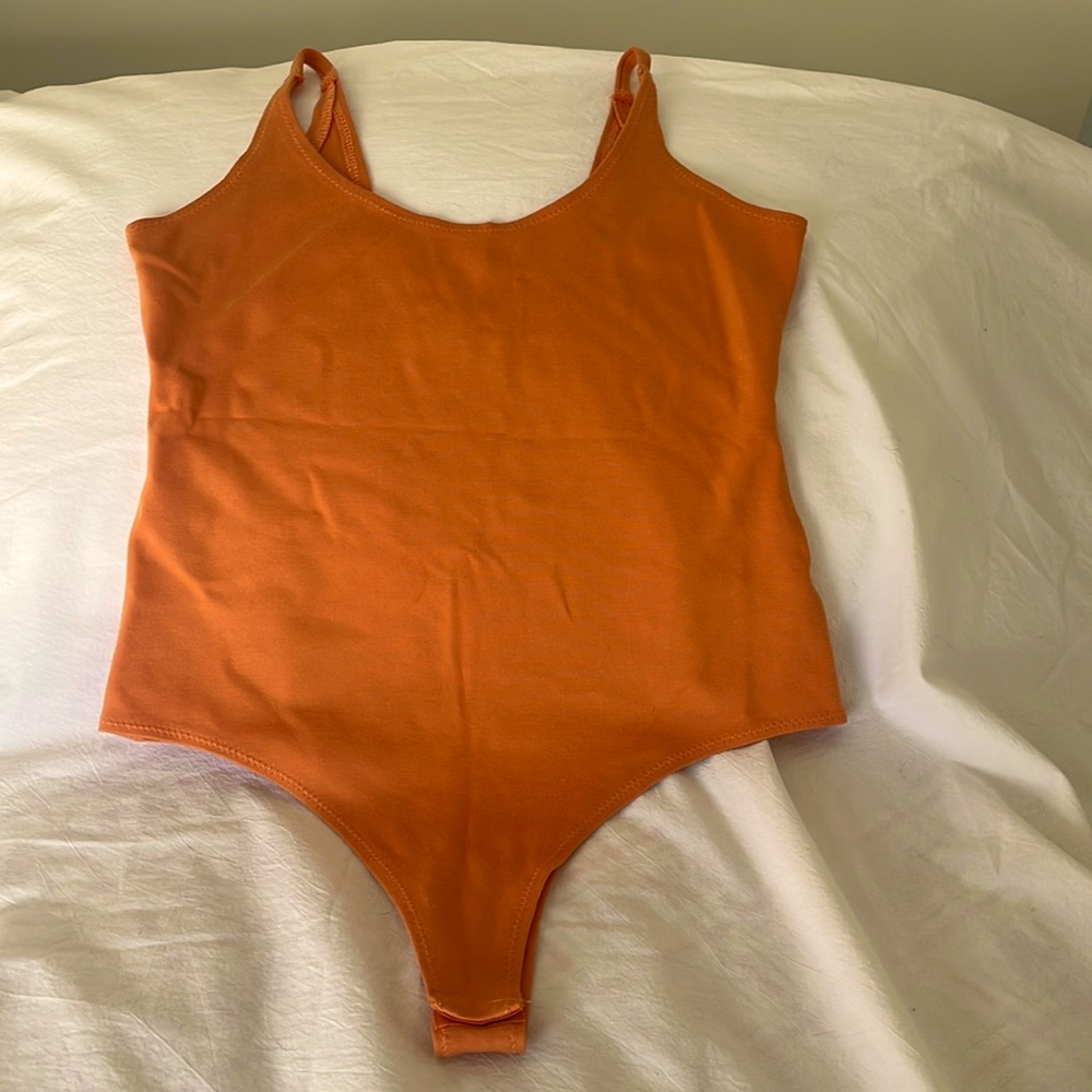 StellaLuce Bodysuit Size-Medium Color- Orange